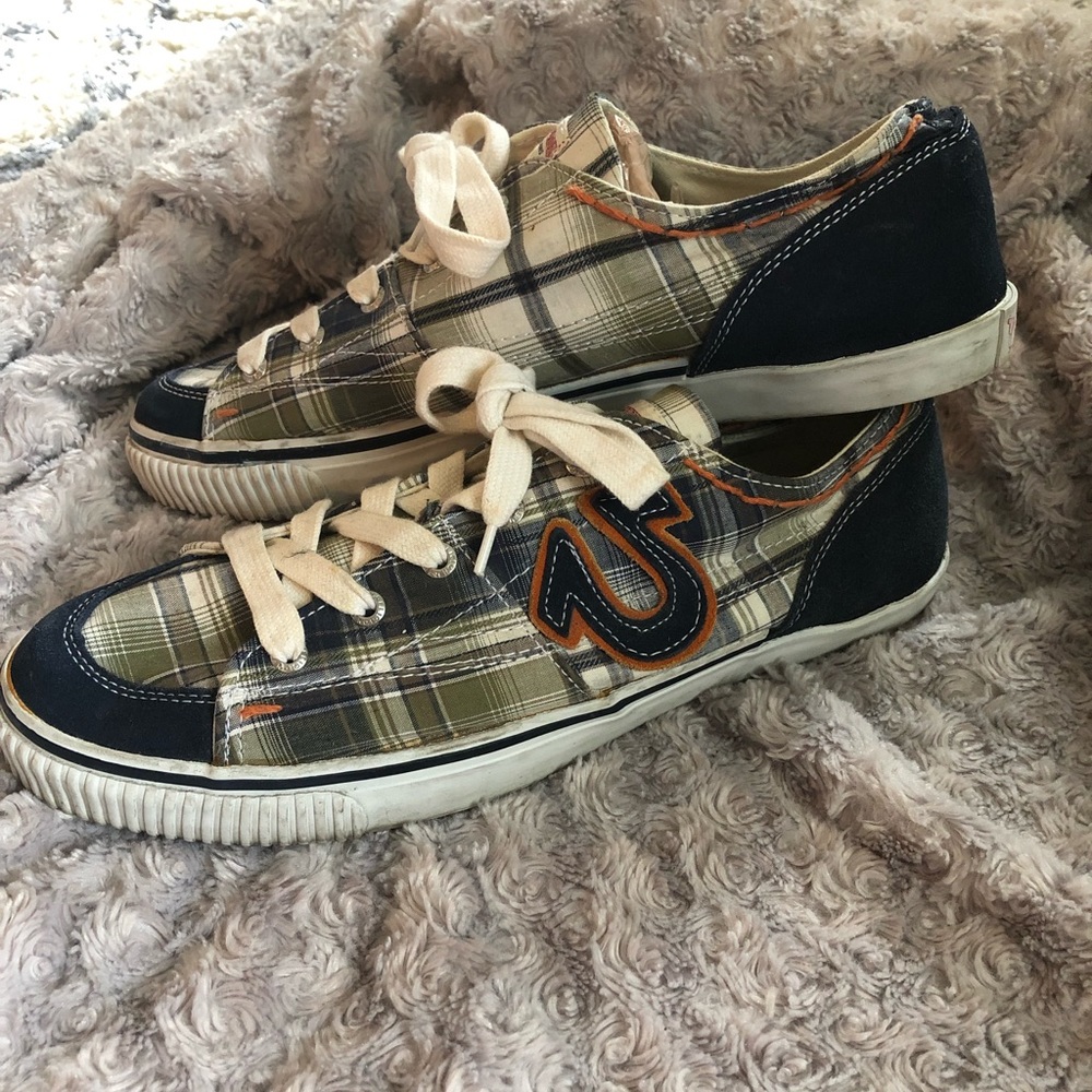 True Religion Men’s Plaid Shoes Size 12